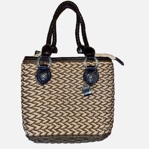 Elka Accessories Woven Handbag